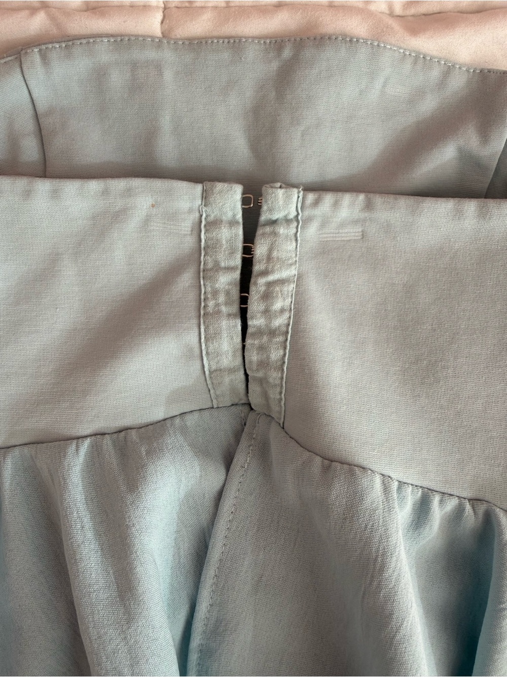 Zara Powder Blue High-Low Ruffle Skirt - Picture 3 of 4